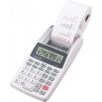 Sharp EL-1611V kalkulaator lauaarvuti Rahaline Hall, Valge
