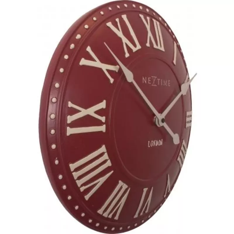 NeXtime kell 3083ro London Roman, Ø34,5 cm, seinale, punane/valge