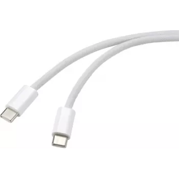 Renkforce USB-kaabel USB-C® pistik, USB-C® pistik 3,00 m Valge Keerdpaarid RF-6056884 (RF-6056884)