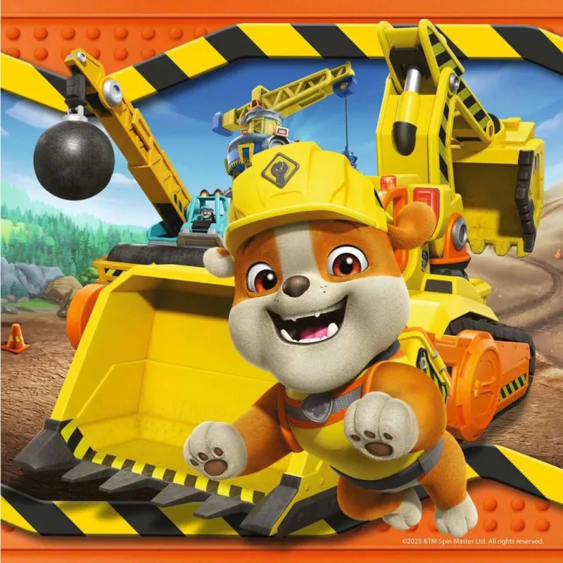 Laste puslekomplekt Ravensburger Rubble & Crew töösõidukid — 3 puslet × 49 tükki