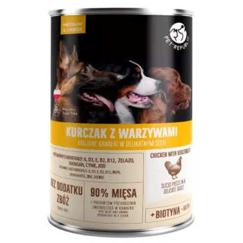 Märg koeratoit PetRepublic Adult Medium & Large kana köögiviljadega 1250 g