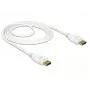 DisplayPort kaabel DeLOCK 85509 1,5 m Valge