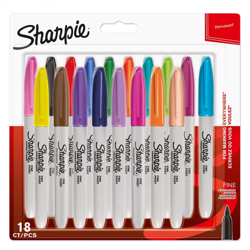 Sharpie peen marker 18 tk Peen ots Mitmevärviline