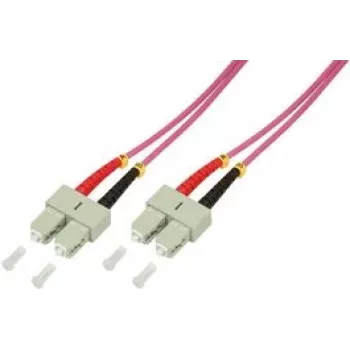 LogiLink - Patch-Cable - SC multi-mode (M) to SC multi-mode (M) - 2,0m - Fiiberoptika - 50/125 mikromeetrit - OM4 - Halogeenivaba - kanarbikulilla (FP4SC02)