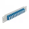 DeLOCK 10-tolline 12 pordiga LC Quad fiiberoptiline patch-paneel sinine 1U hall