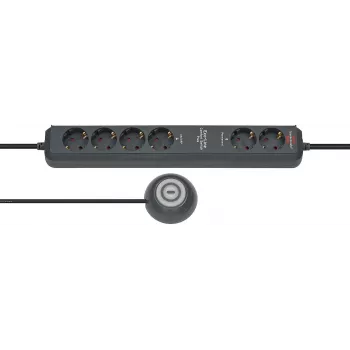 Pikendusjuhe Brennenstuhl Eco-Line Comfort Switch 2m 6 vahelduvvoolupesa