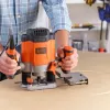 Ruuter/trimmer Must & Decker KW1200EKA-QS — kompaktne ruuter reguleeritavate sügavusseadetega, ergonoomiline disain