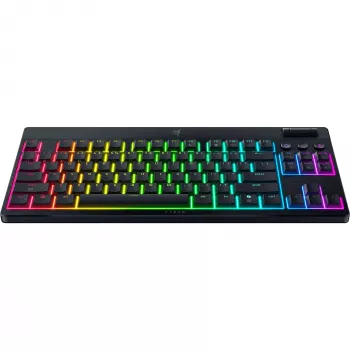 MustWidow V4 Low-Profile TKL HyperSpeed, mänguklaviatuur must, DE-paigutus, Razer Low-Profile oranž