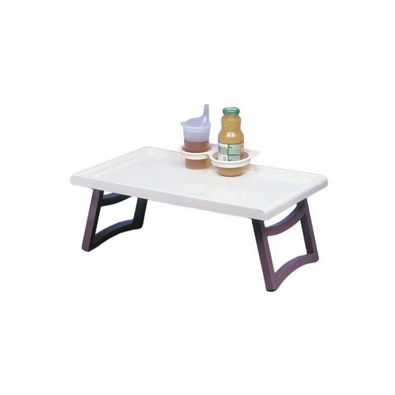 Öölaud SUNDO 46710 sangadega, valge polüstüroolist riiul, 530×320×200 mm, 2 topsihoidjat, kokkuklapitavad jalad, pudelihoidja