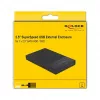 HDD/SSD-korpus DeLOCK 42011 Must 2,5-tolline SATA III 5 Gbit/s