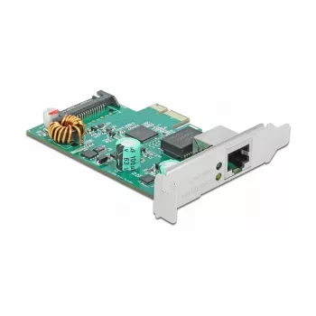 PCI Express x1 kaart DeLOCK RTL8125 2.5 Gigabit LAN PoE+