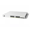 Cisco Catalyst 1300-24FP-4G hallatav lüliti, 24 porti GE, täis PoE, 4x1GE SFP, piiratud eluaegne kaitse (C1300-24FP-4G)