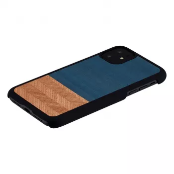 man and wood iPhone 11 nutitelefoni ümbris — denim must kaitsekate
