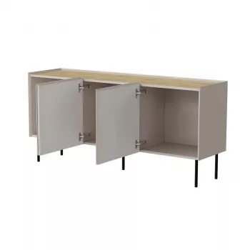 cama meble kummut FELLINI 150x40x70 cm, kašmiirviimistlus, õlitatud tammepuidust pealispind