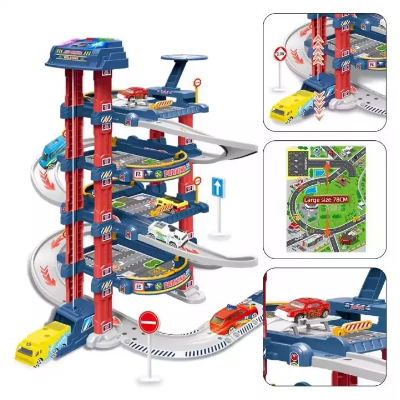 Extralink Kids | Car parking | garage with electric lift toy cars for children