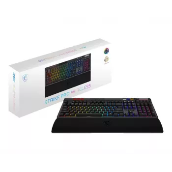 Mehaaniline mänguriklaviatuur MSI Strike Pro W Silent US paigutus RGB taustvalgustusega, juhtmega, taktiilsed vaiksed lülitid