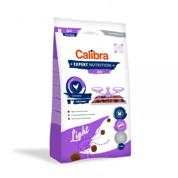 Kuiv koeratoit Calibra Expert Nutrition Light 2 kg — madala kalorsusega, kana, täisväärtuslik sööt, 23% valku, 10% rasva