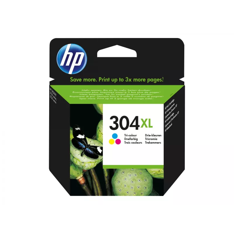 HP 304XL kolmevärviline tindikasseti blister