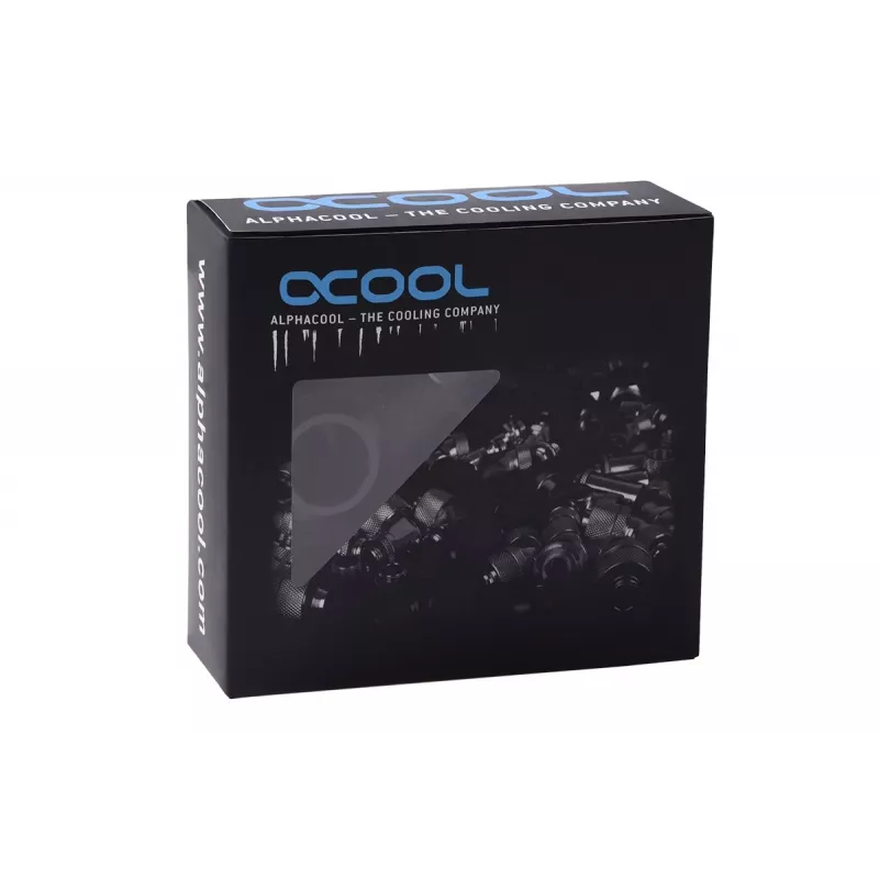 Liitmike komplekt Alphacool 17477 messingmust 23 mm kõrgus 2,6 cm läbimõõt