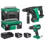 Kruvikeeraja Hikoki akukomplekt 18V DS18DBS+DH18DBL koos 2x5Ah akudega