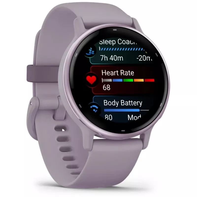 Garmin Vivoactive 5 3,05 cm (1.2) AMOLED Digital 390 x 390 pikslit Puutetundlik Violetne Wi-Fi GPS (satelliit)