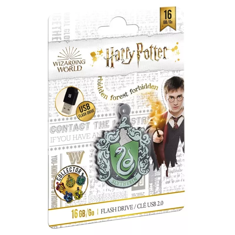 USB-mälupulk Emtec Harry Potter Collector Slytherin 16 GB USB Type-A 2.0 Must