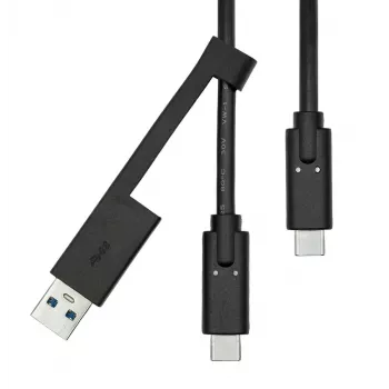 USB-A–USB-C kaabel ProXtend USBCWA-001 1 m, must, 0,06 kg