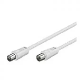 Wentronic Goobay antenniühenduskaabel, valge, 7,5 m - IEC/Coax pistik IEC/Koax-pesasse (11513)