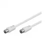 Wentronic Goobay antenniühenduskaabel, valge, 7,5 m - IEC/Coax pistik IEC/Koax-pesasse (11513)