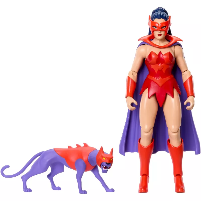 Märulikuju MATTEL MotU Origins Catra 5,5 tolli – kogumisväärne liigendkuju