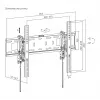Seinakinnitus SBOX PLB-6546T-2 37–80-tollistele ekraanidele, kuni 75 kg, VESA kuni 600x400