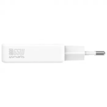 Laadija PDPlug Dual 65W GaN 2xUSB-C valge