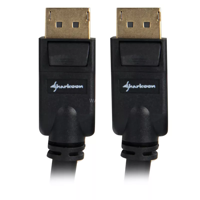 DisplayPort-kaabel Sharkoon 1.3, 4K, 1 m, must