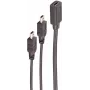 USB-kaabel ShiverPeaks BS13-20022 0,3m USB C Mini-USB B Must