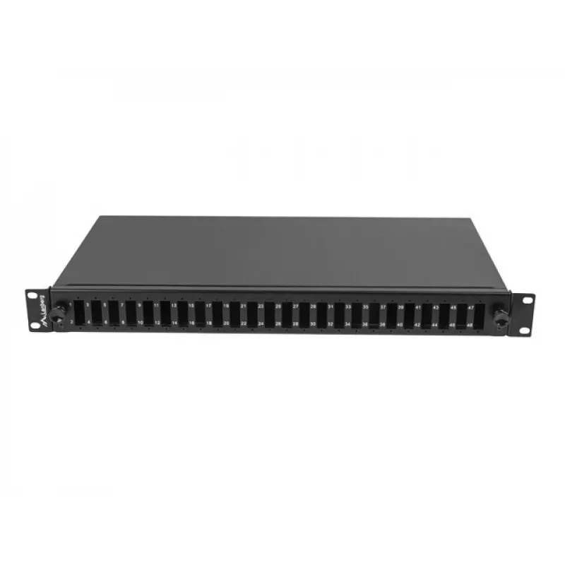 Patch panel 1U Lanberg FOP1-24SD-LQB terasest must riiulile paigaldatav