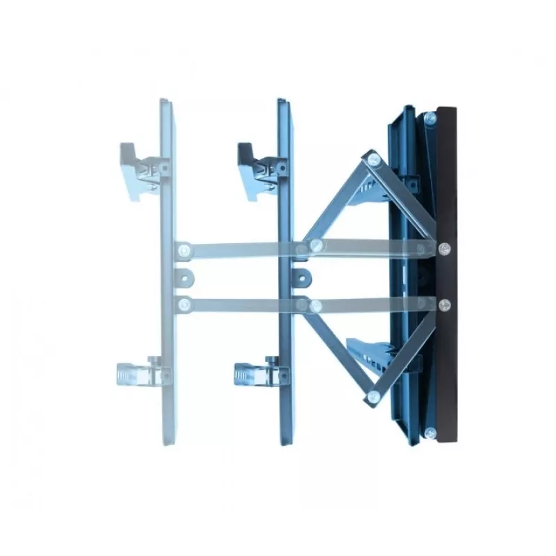 Seinale kinnitatav telerikinnitus Esperanza TITAN 26–70-tollistele (66–177,8 cm), kallutus ±15°, pööramine 120°, VESA kuni 400×400, max koormus 55 kg, must