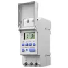 DIN-liistu elektrooniline taimerlüliti QOLTEC 50983, akutoitega, automaatikaskeemidele