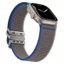 GUAN Premium käepael Apple Watchile 42/44/45/46/49 mm — hallikassinine ühildub seeriatega 1–3
