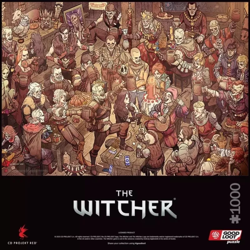 Good Loot Gaming Puzzle: The Witcher (Wiedźmin) Birthday, 1000 tükki