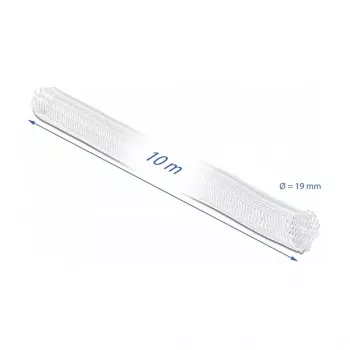 Punutud kaitsesukad DeLOCK 20819 10 m x 19 mm valge