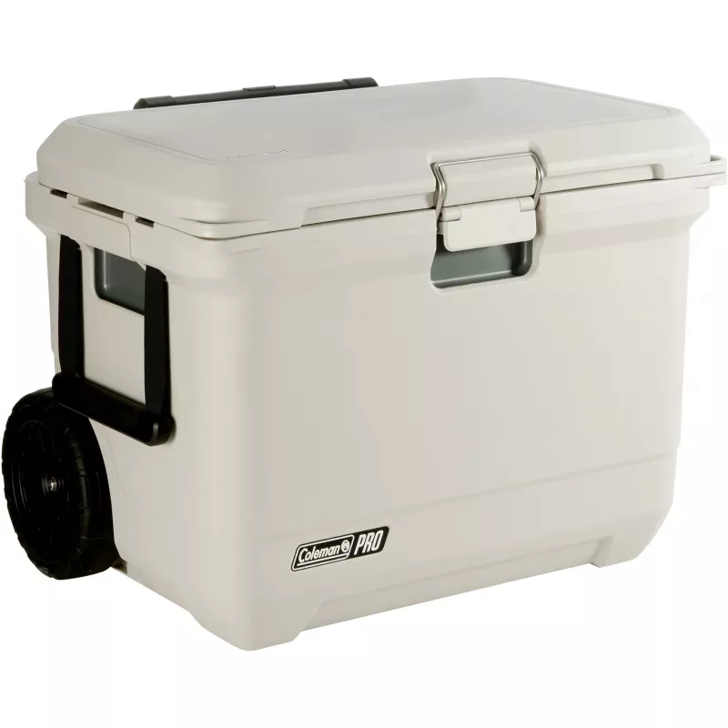 Coleman Pro 55QT Wheeled Cooler Box Valge 52L 120h