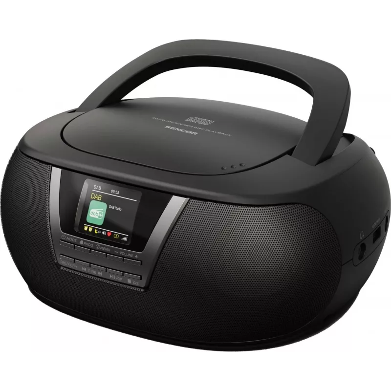 Muusikasüsteem SENCOR SPT6200DB CD/MP3, USB, Bluetooth 5.3 ja DAB+ tuuneriga, 3W RMS, 1.77 tolli TFT-ekraan