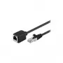 Wentronic Goobay CAT 5e pikenduskaabel F/UTP, must, 3 m - vaskmaterjal, RJ45-pistik (8P8C) RJ45-pesa (8P8C) (91883)