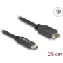 DeLOCK USB-kaabel USB Type-E Key A 20 kontaktiga isane USB USB-C isasele, 25 cm