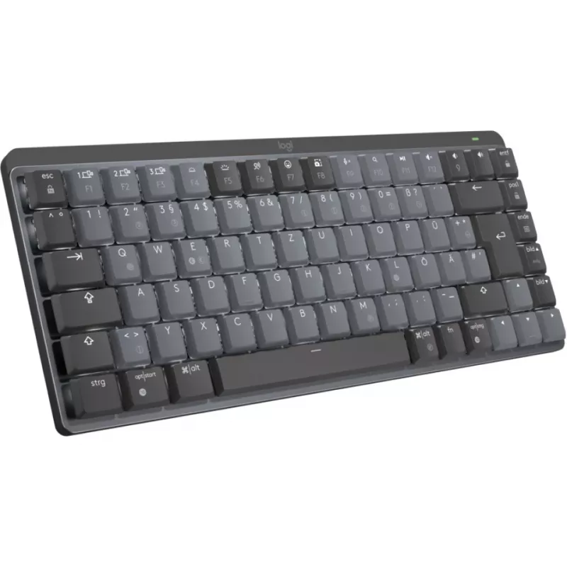 MX Mechanical Mini Minimalistlik juhtmevaba valgustatud klaviatuur - GRAPHITE - DEU - CLICKY Juhtmevaba 1 USB