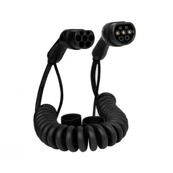 Laadimiskaabel DEFENZO SPIRO AC11 5 m USB USB-C kiirlaadimine, Type 2 sõidukipistik, 11 kW, IP55