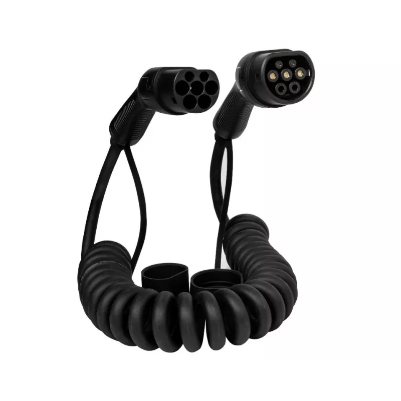Laadimiskaabel DEFENZO SPIRO AC11 5 m USB USB-C kiirlaadimine, Type 2 sõidukipistik, 11 kW, IP55