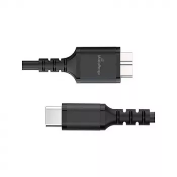 USB-kaabel MediaRange MRCS257 0,5 m — Micro-USB B to USB-C, USB 3.2 Gen 1 (5 Gbit/s), must