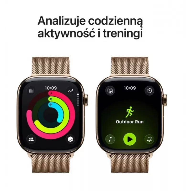 Apple Watch GPS + Cellular 46mm kuldne titaankorpus kuldne Milano aas S/M