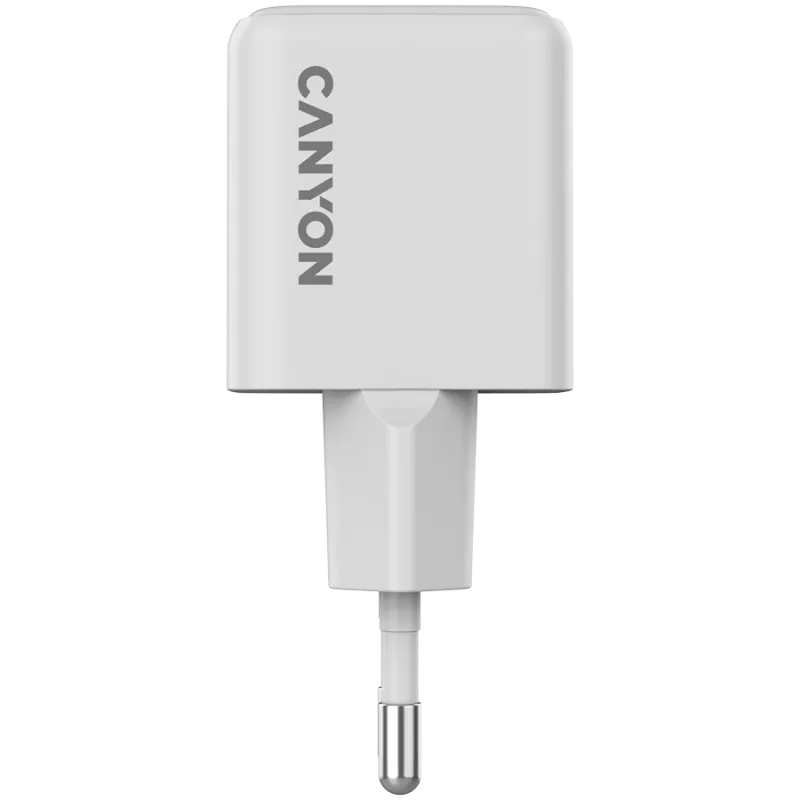 Canyon Laadija CU20AC GaN 20W PD, 2-pordiline (USB-A/USB-C) WH jaemüük (CNS-CUW20AC)